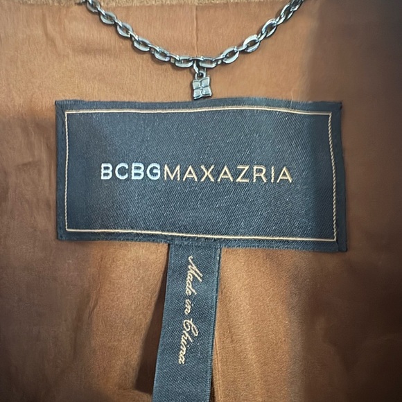 BCBG genuine camel/ginger Suede jacket size M  EUC - Picture 4 of 4